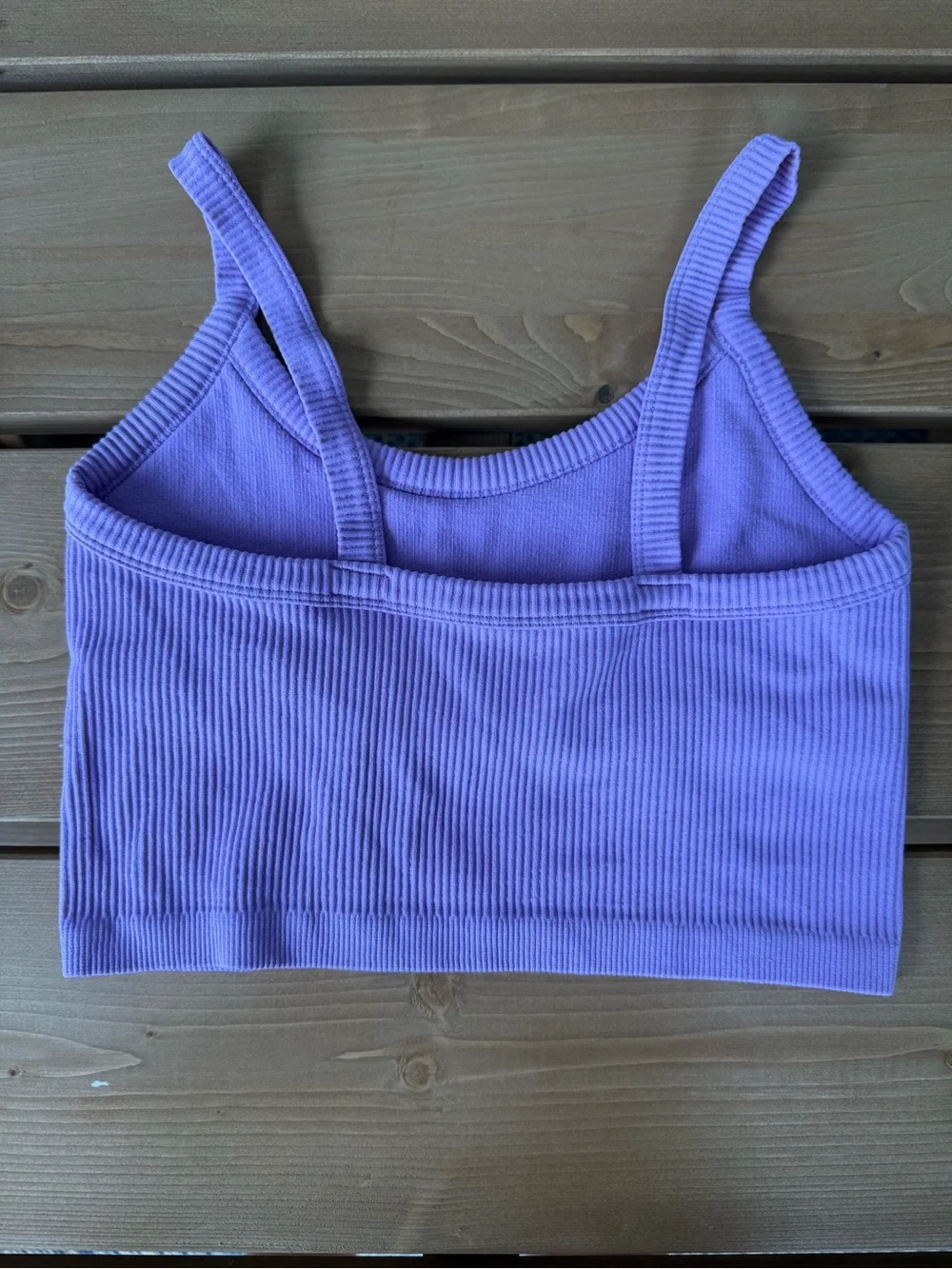 Target Lavender Ribbed Crop Bralette Size S | 0065